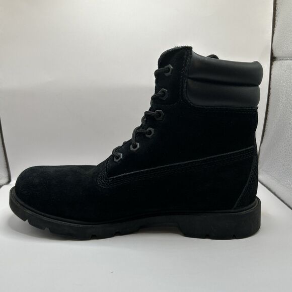 Timberland Womens Size 8.5 Black Suede Ankle Boots Waterproof Lace Up Comfort - Picture 7 of 16